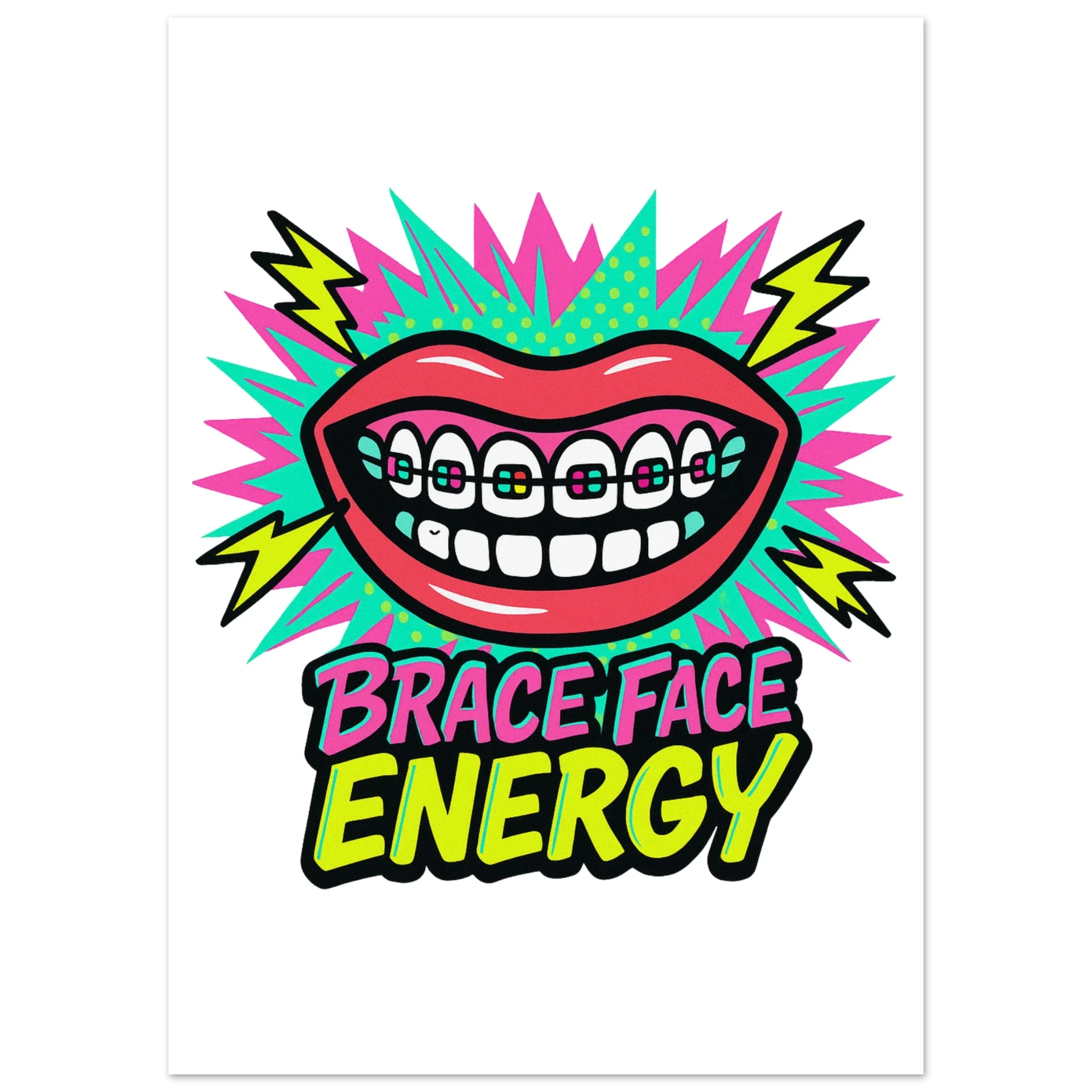 Brace Face Energy Fine Art Poster