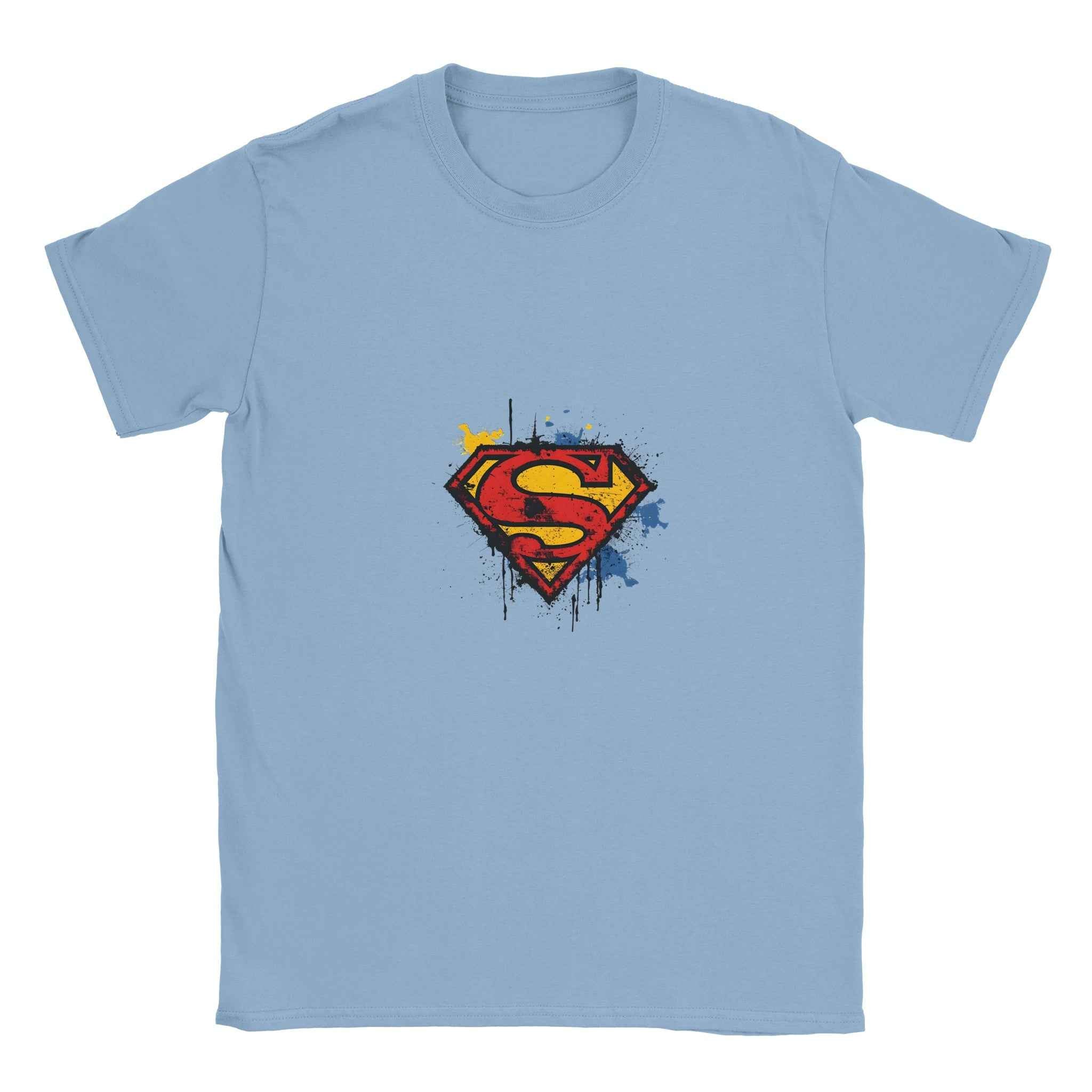 Distressed Superman S-Shield T-Shirt – Heroic Comic-Inspired Graphic Tee for Men & Women