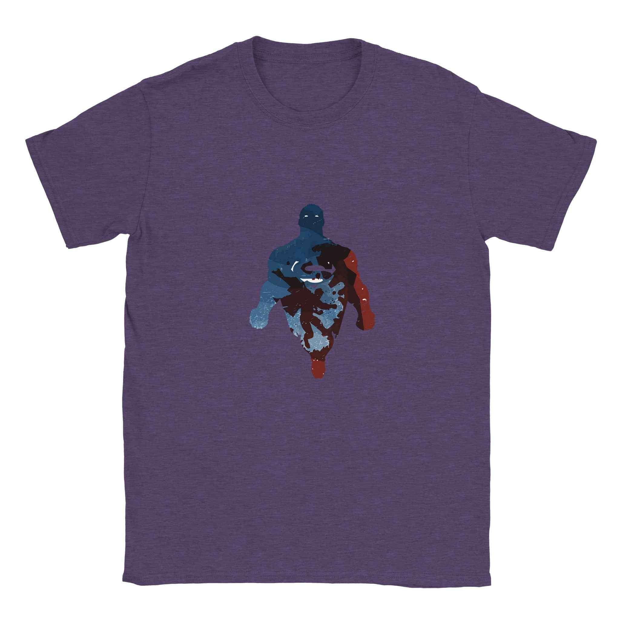 Abstract Superman Silhouette T-Shirt – Heroic Comic-Inspired Graphic Tee in Multiple Colors