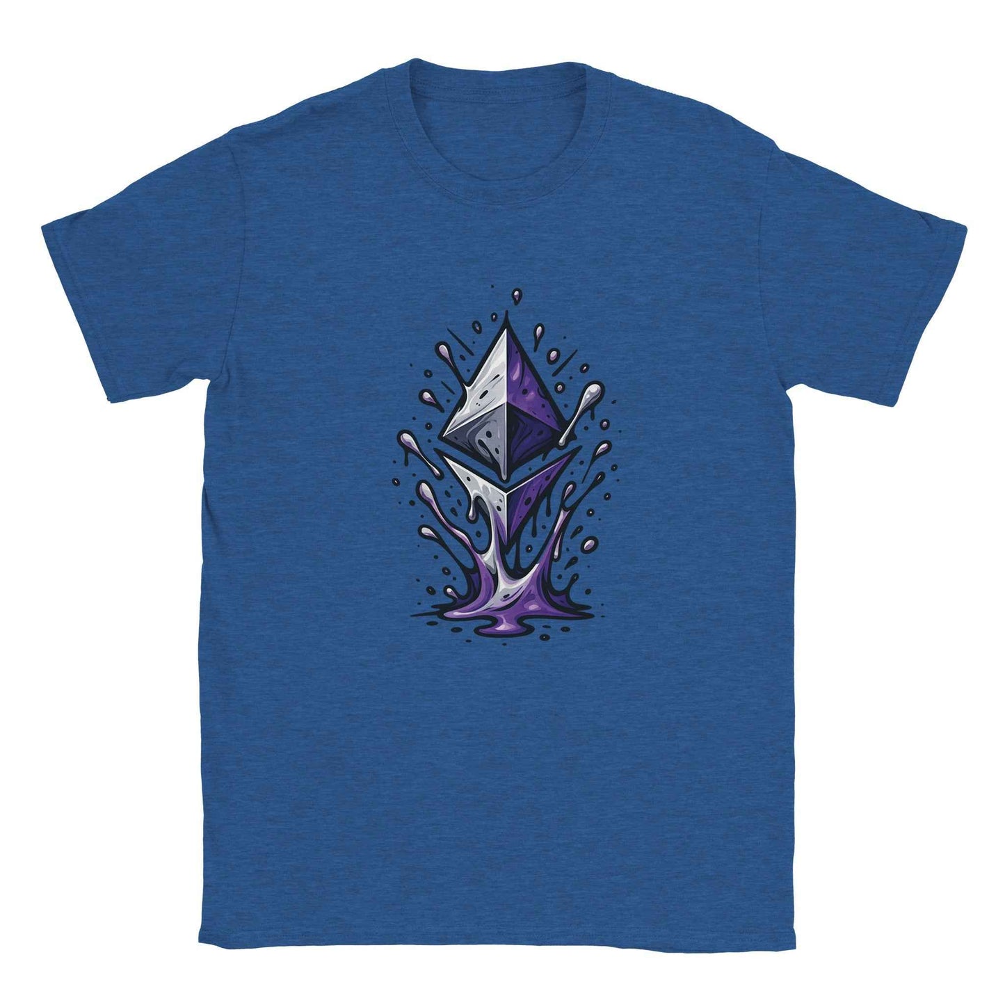 Ethereum T-Shirt – Vibrant Crypto Splash Design