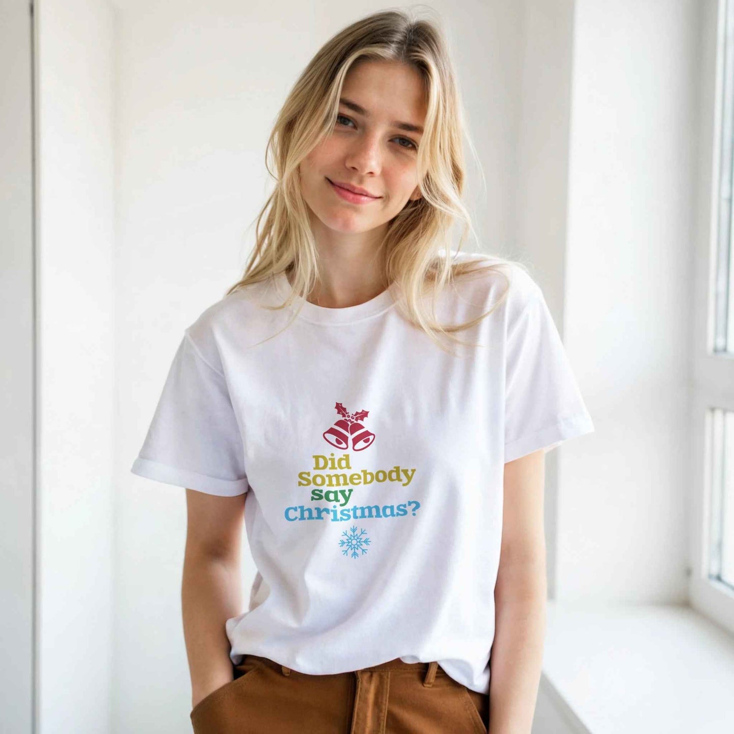 Did Somebody Say Christmas? Shirt – Festive Holiday Graphic Tee