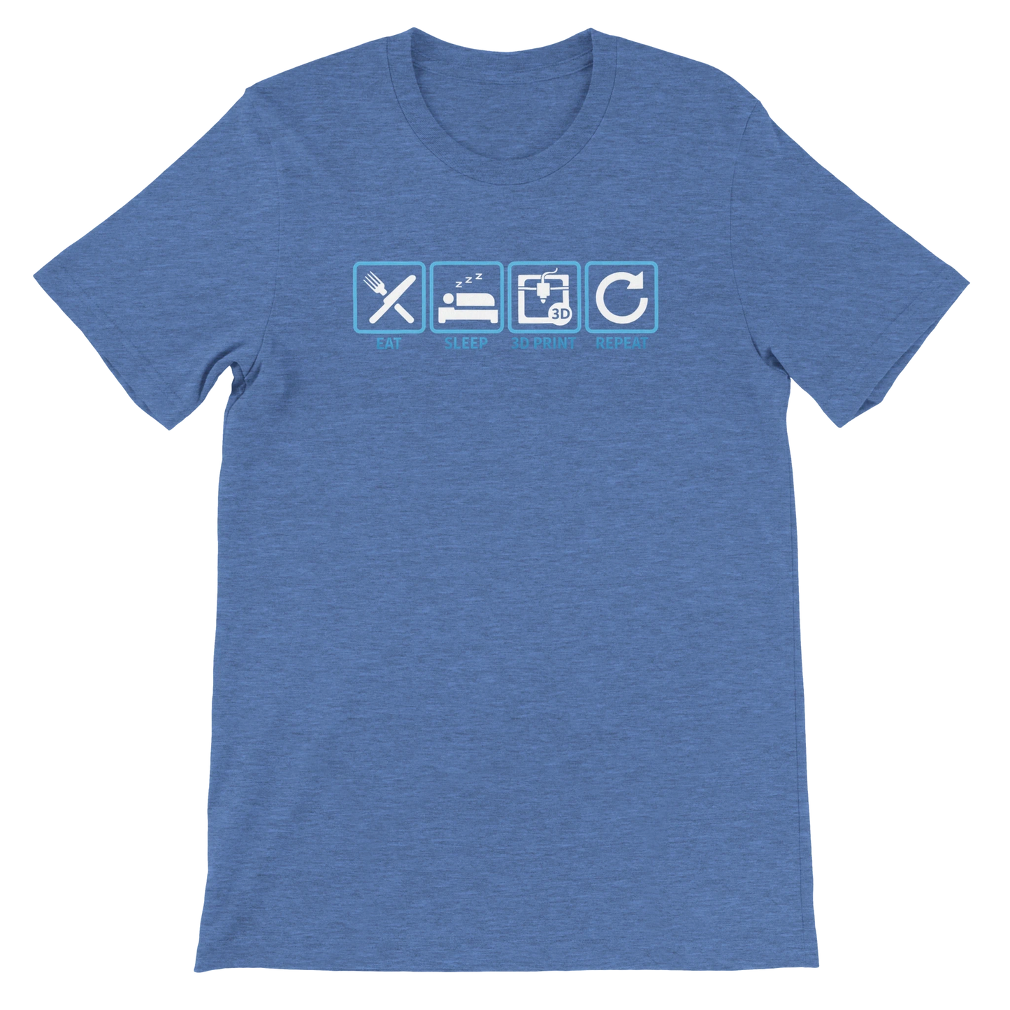 Eat Sleep 3D Print Repeat T-Shirt