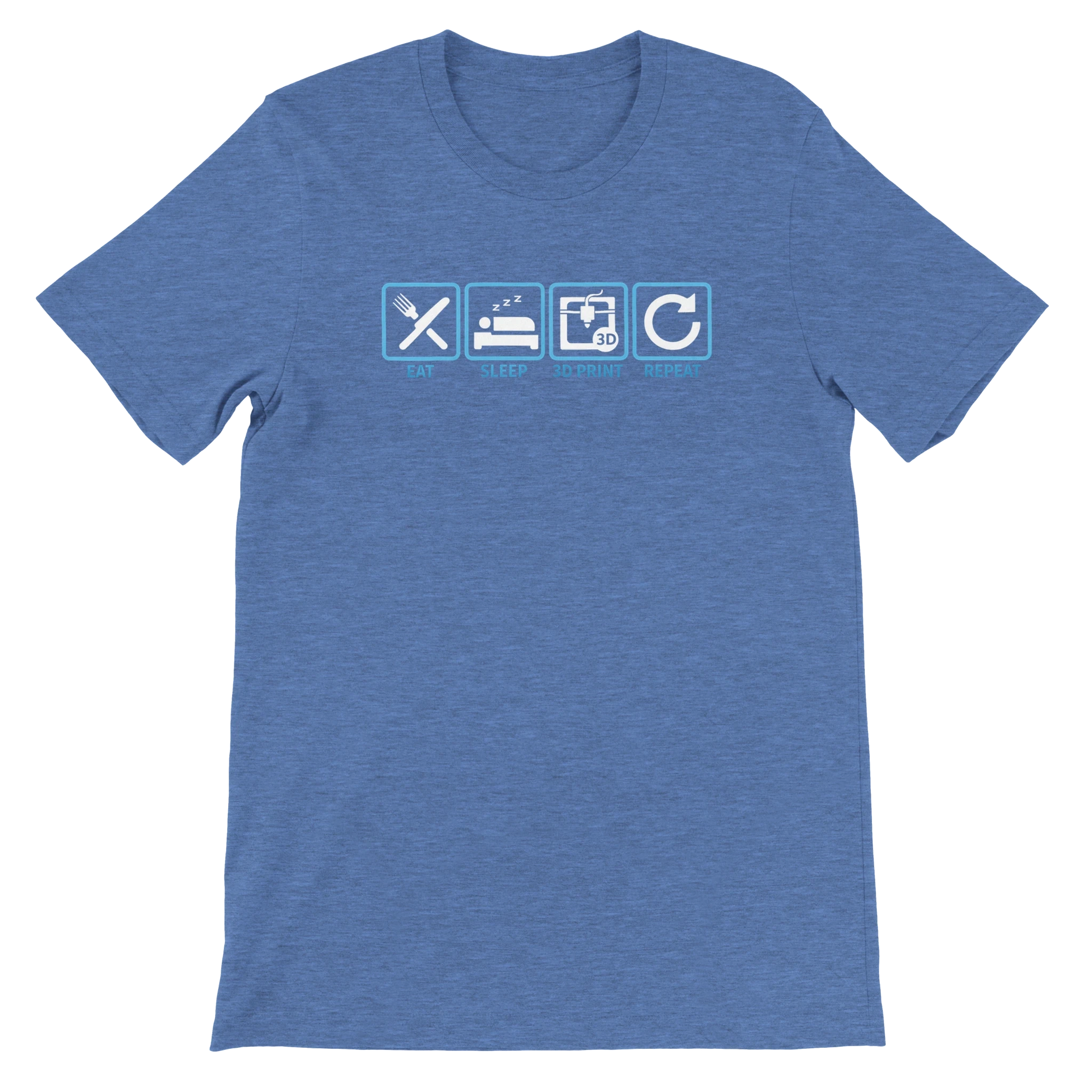 Eat Sleep 3D Print Repeat T-Shirt