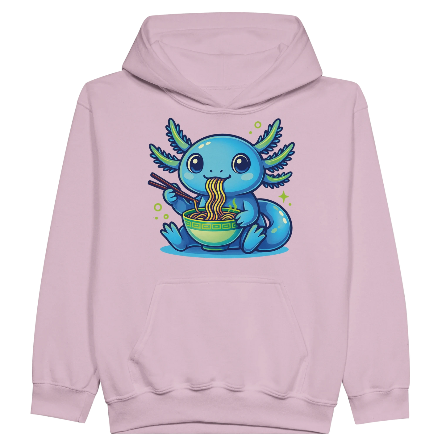 Kids Kawaii Axolotl Ramen Hoodie