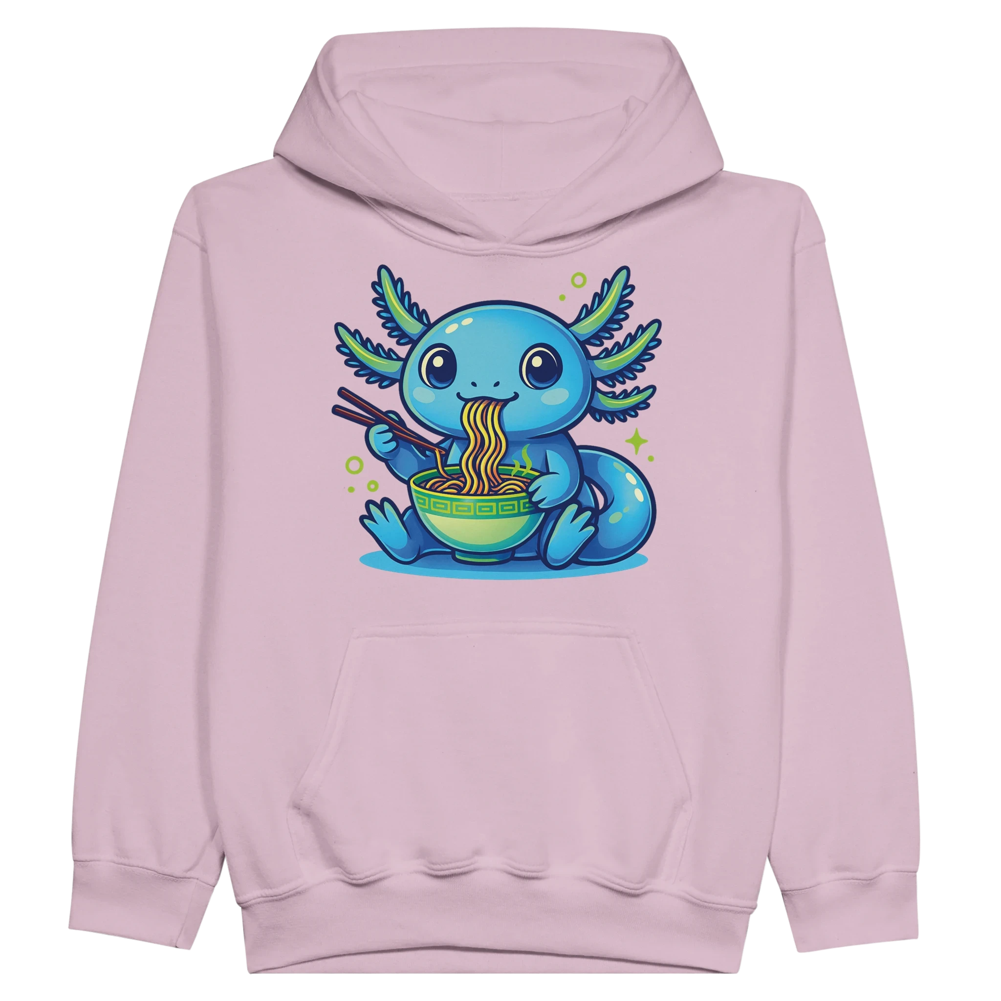 Kids Kawaii Axolotl Ramen Hoodie