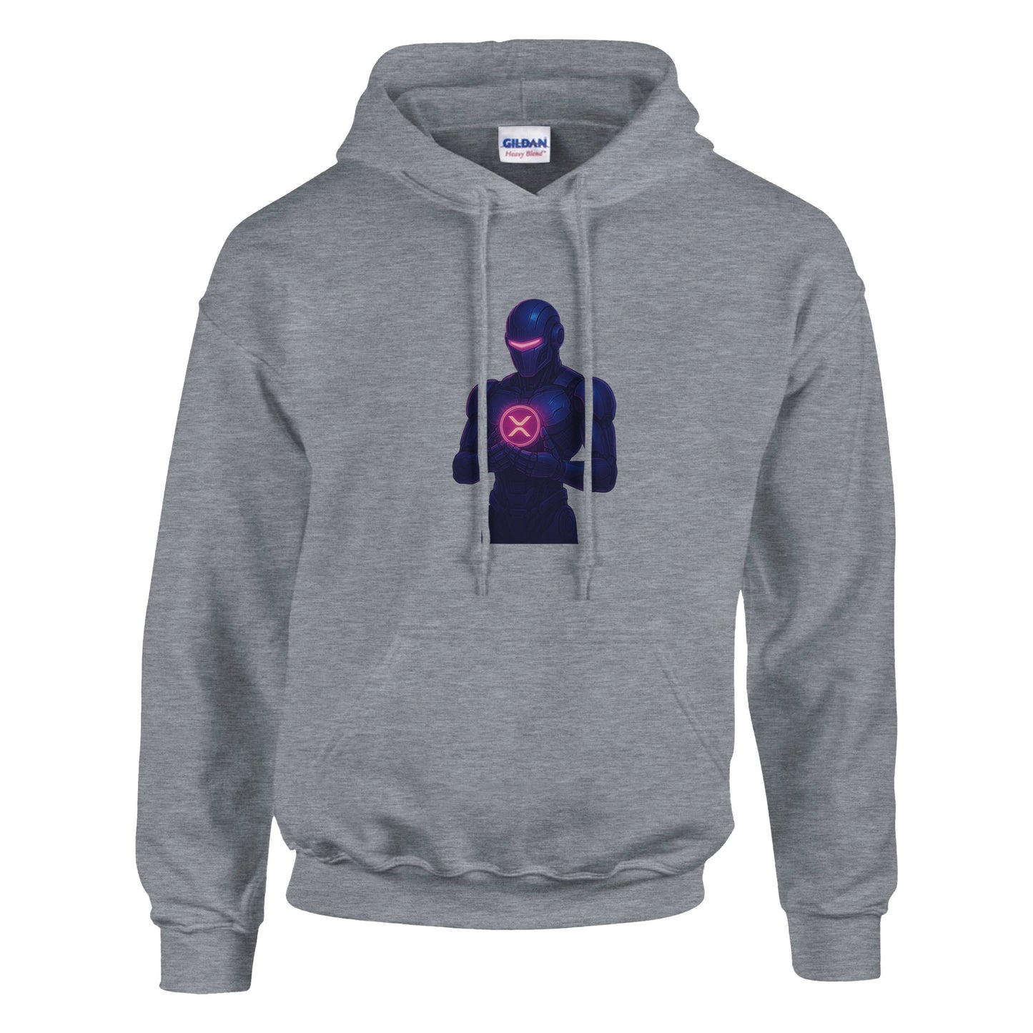 XRP Crypto Robot Hoodie – Blockchain Enthusiast Gear - F4 Custom Prints