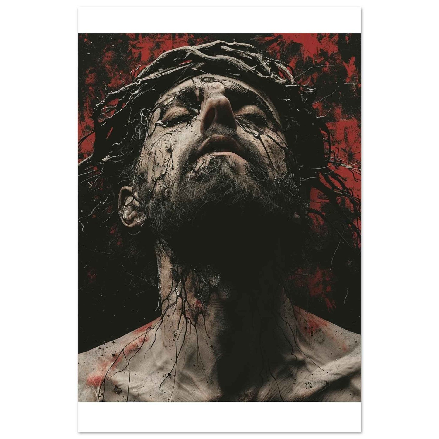 “The Passion” Poster – Dramatic & Intense Religious Wall Art (Multiple Sizes Available)