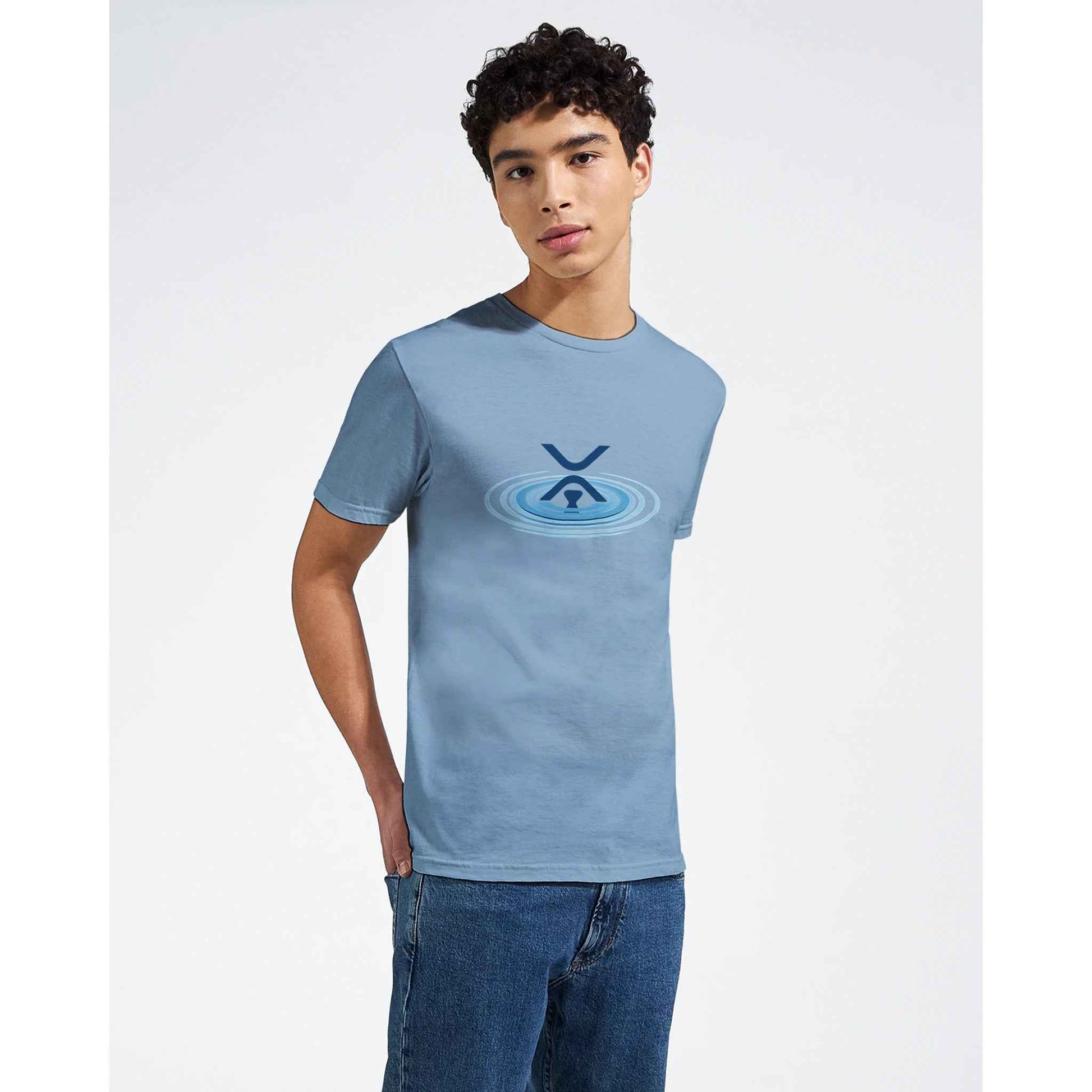 XRP Ripple T-Shirt – Ripple Effect Crypto Design in Your Choice of Eleven Shades