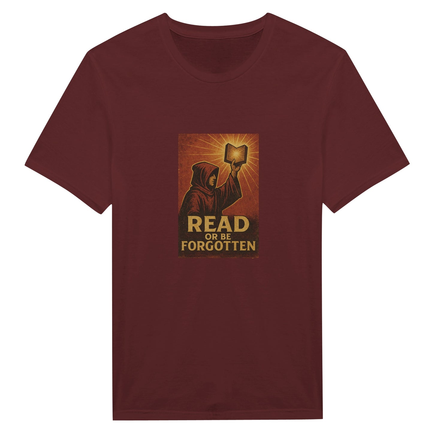 Read Or Be Forgotten T-Shirt – Vintage Book Lover Tee for Readers & Writers - F4 Custom Prints
