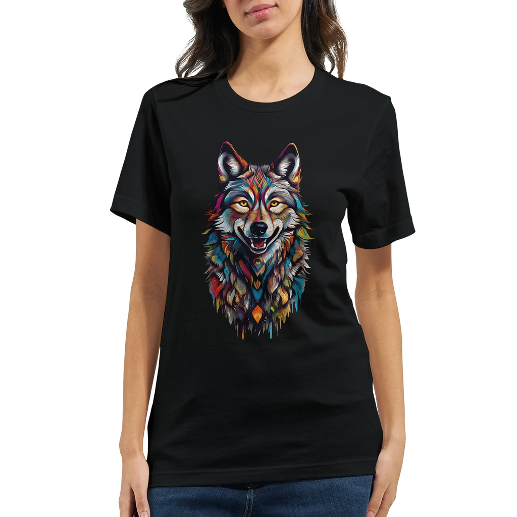 Cosmic Wolf Graphic T-Shirt