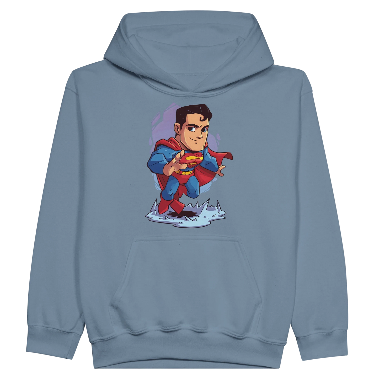 Kids Chibi Superman Inspired Hoodie