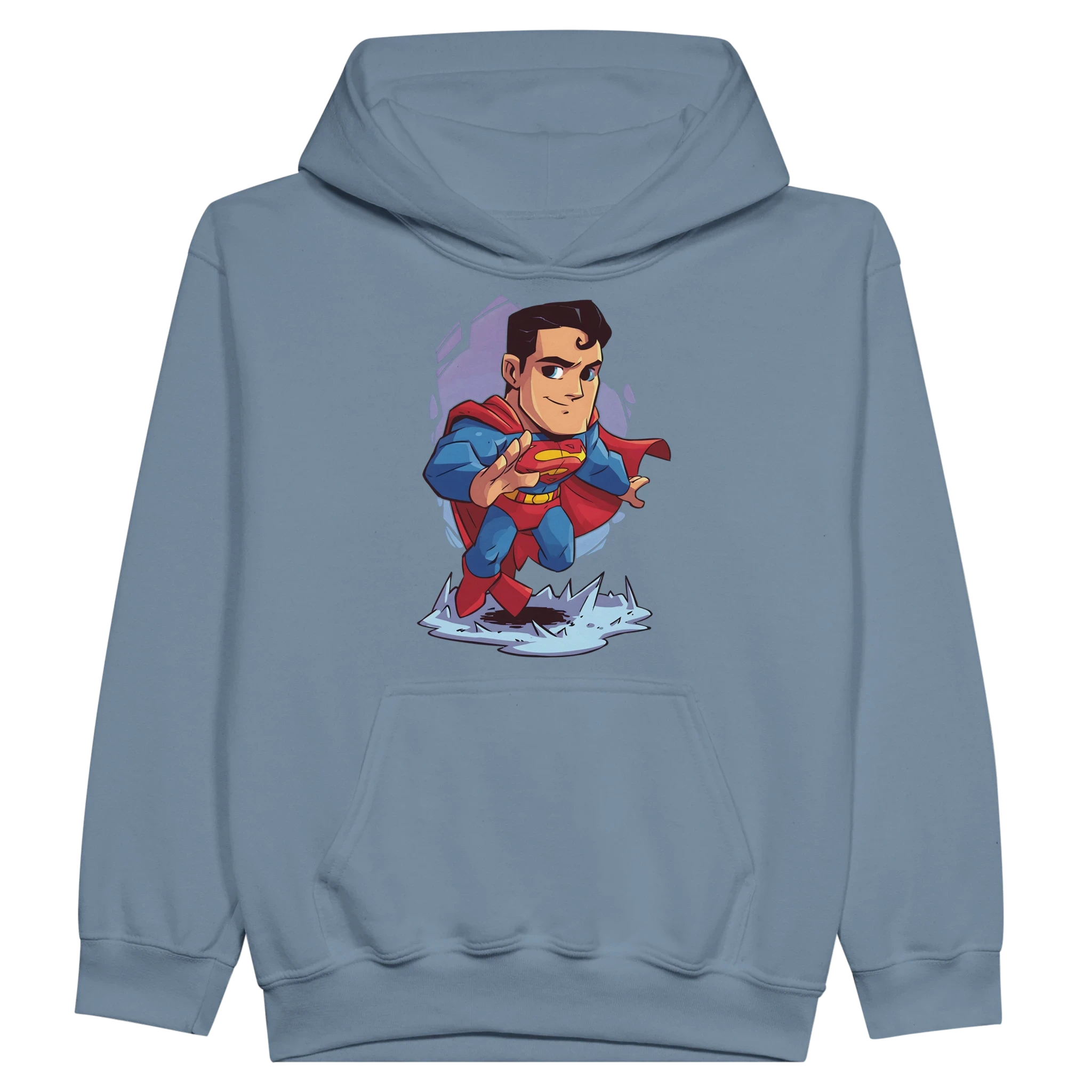 Kids Chibi Superman Inspired Hoodie