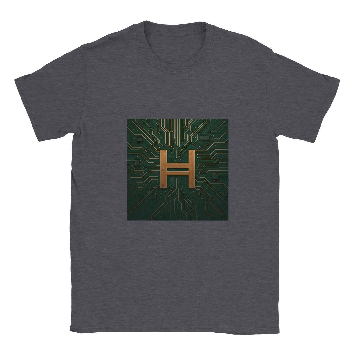 Hedera Hashgraph T-Shirt – Circuitry Style Tee for Crypto Enthusiasts