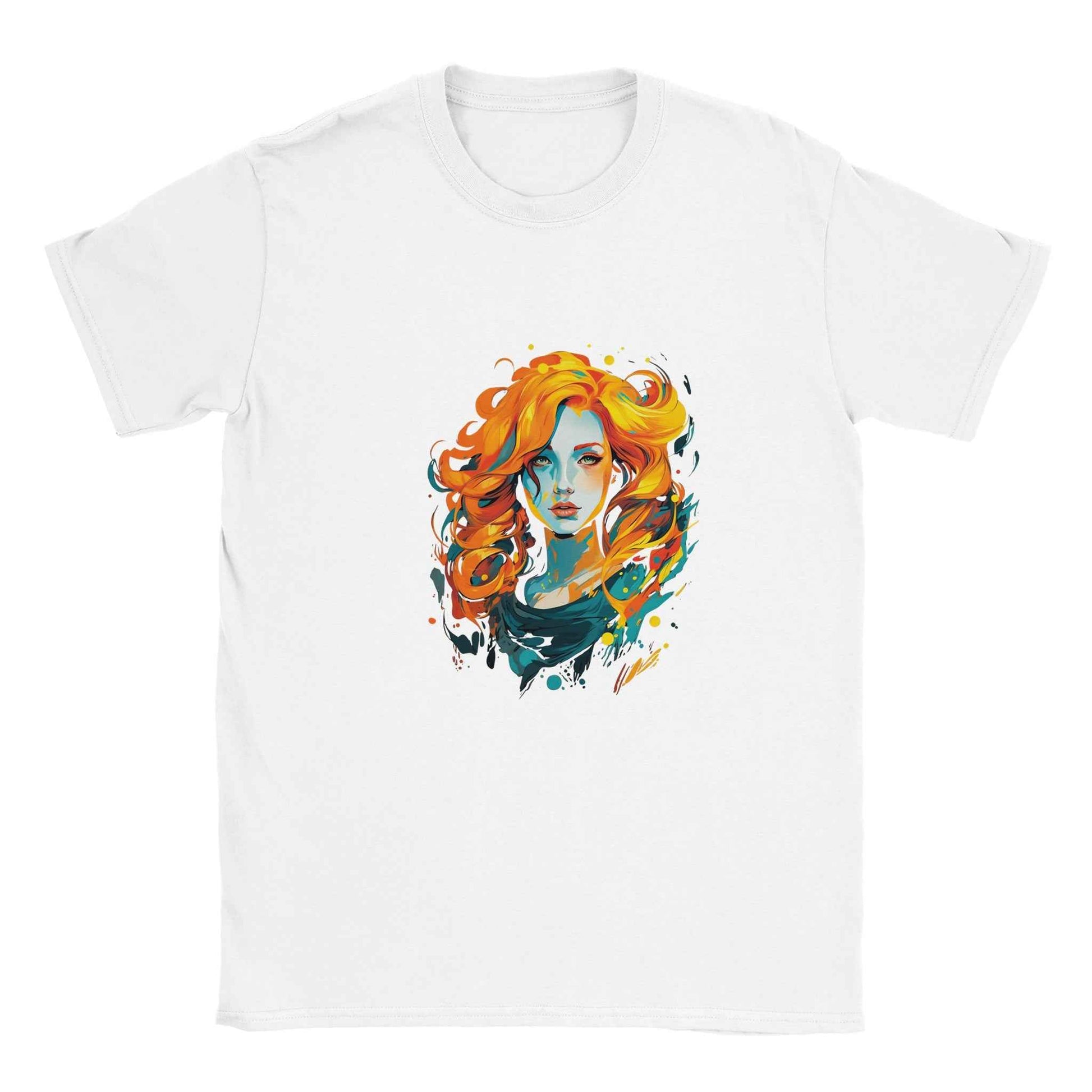 Abstract Fire Woman Graphic Tee – Premium Comfort & Bold Style for Everyday Wear
