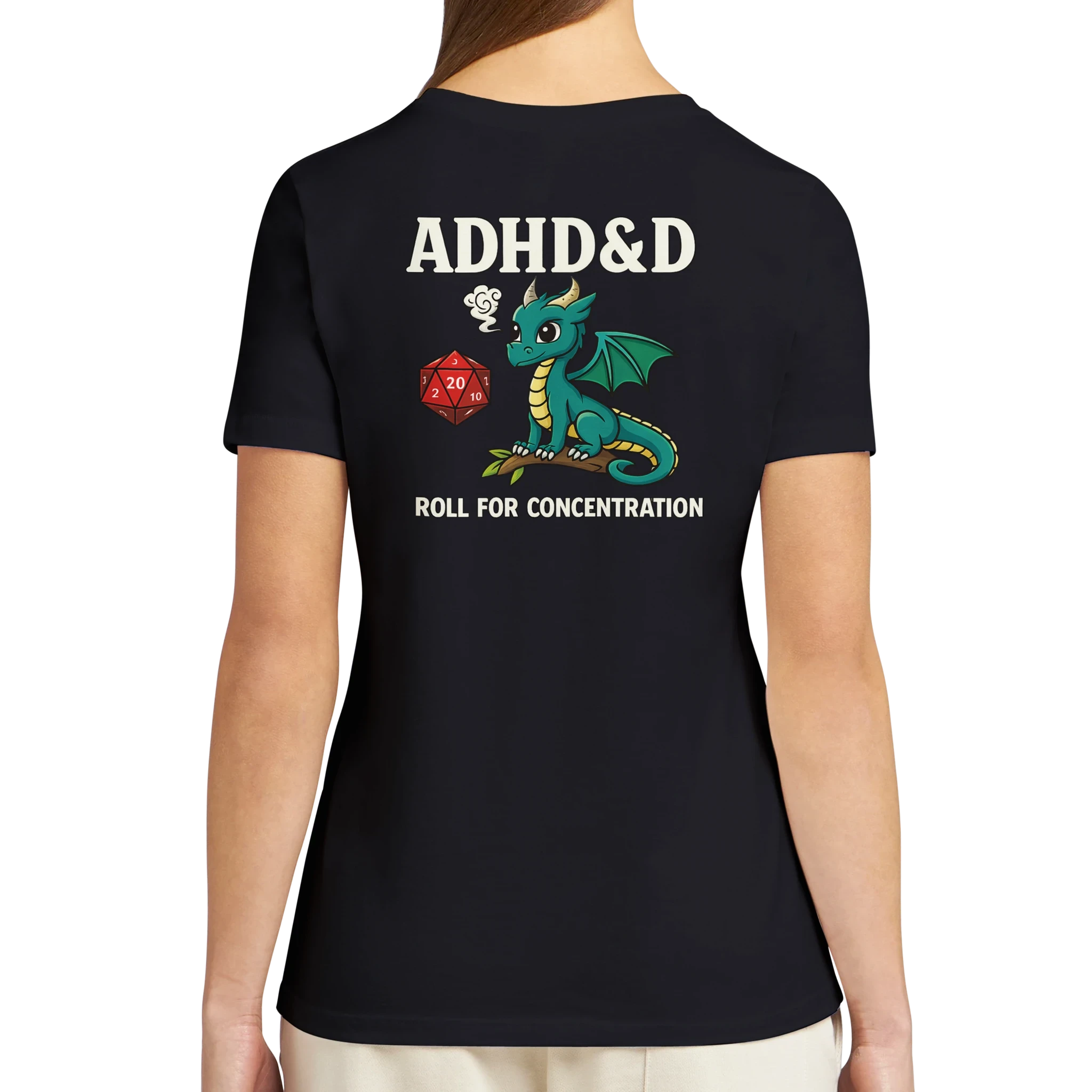 Women’s ADHD&D Roll for Concentration T-Shirt