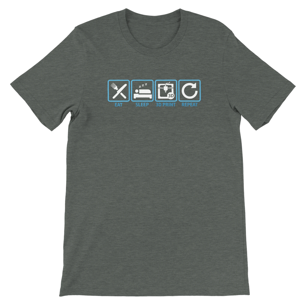 Eat Sleep 3D Print Repeat T-Shirt