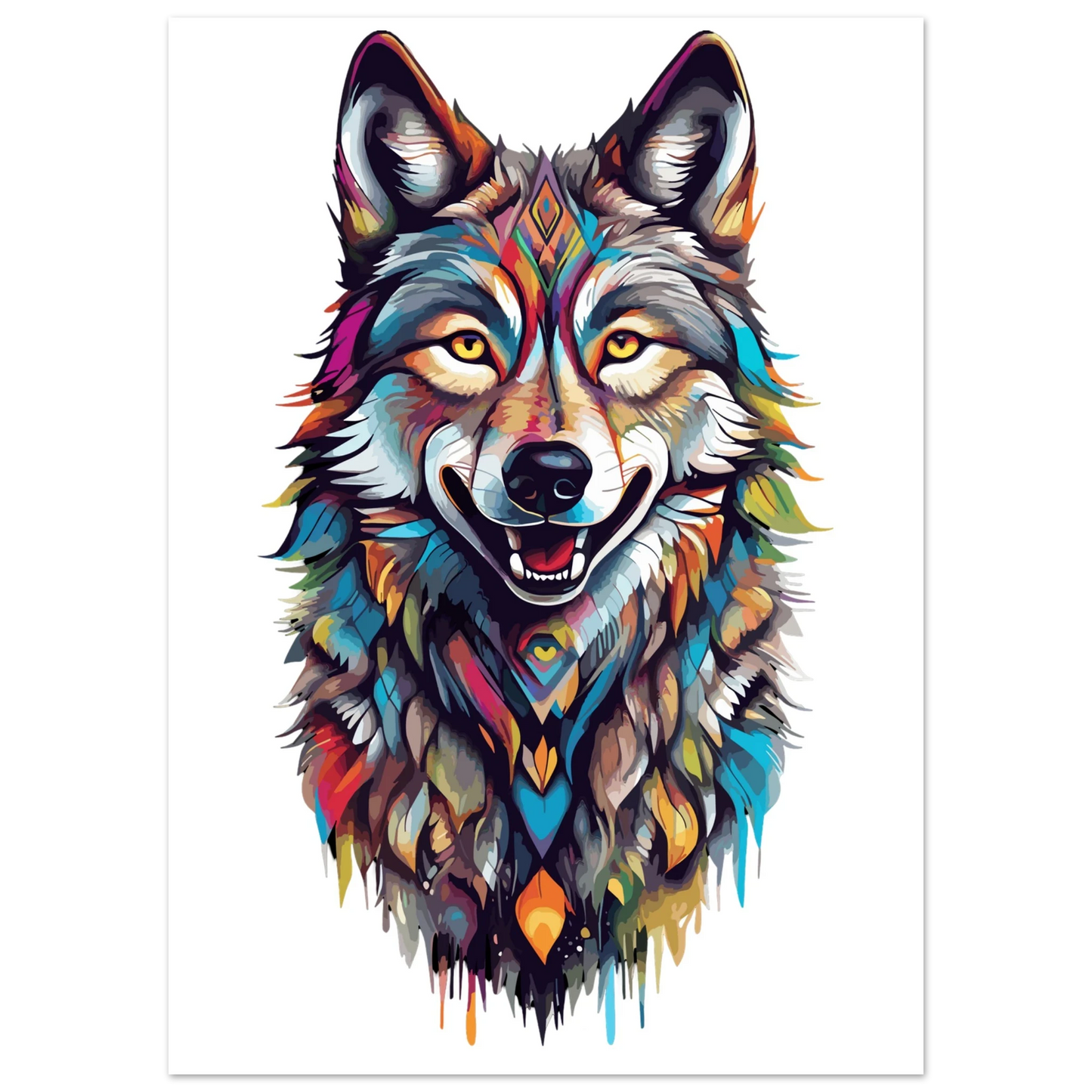 Cosmic Wolf Fine Art Poster
