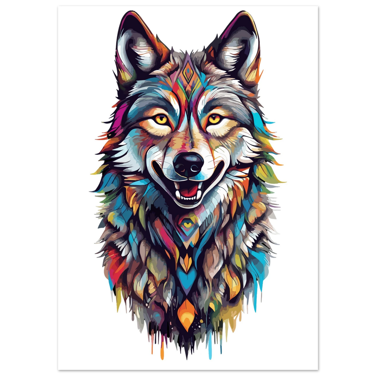 Cosmic Wolf Fine Art Poster