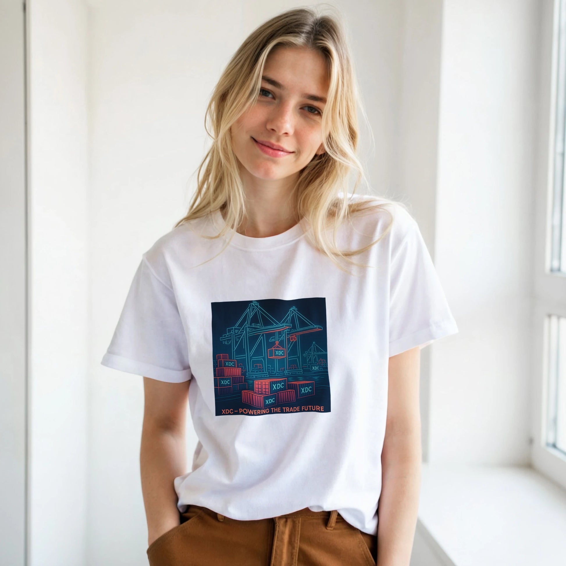 XDC Network Retro T-Shirt – Digital Trade Future Crypto Tee - F4 Custom Prints