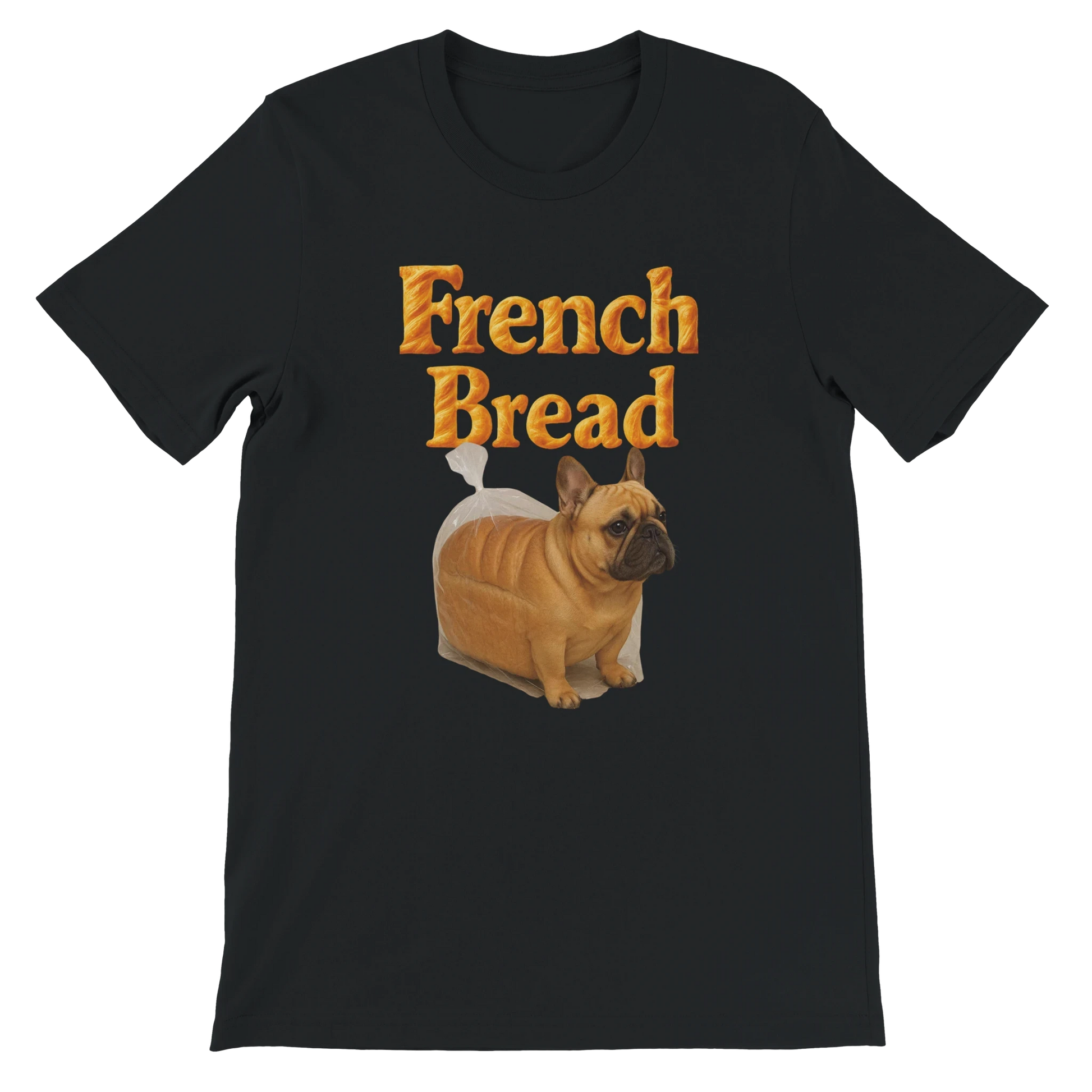 Funny French Bread Bulldog T-Shirt