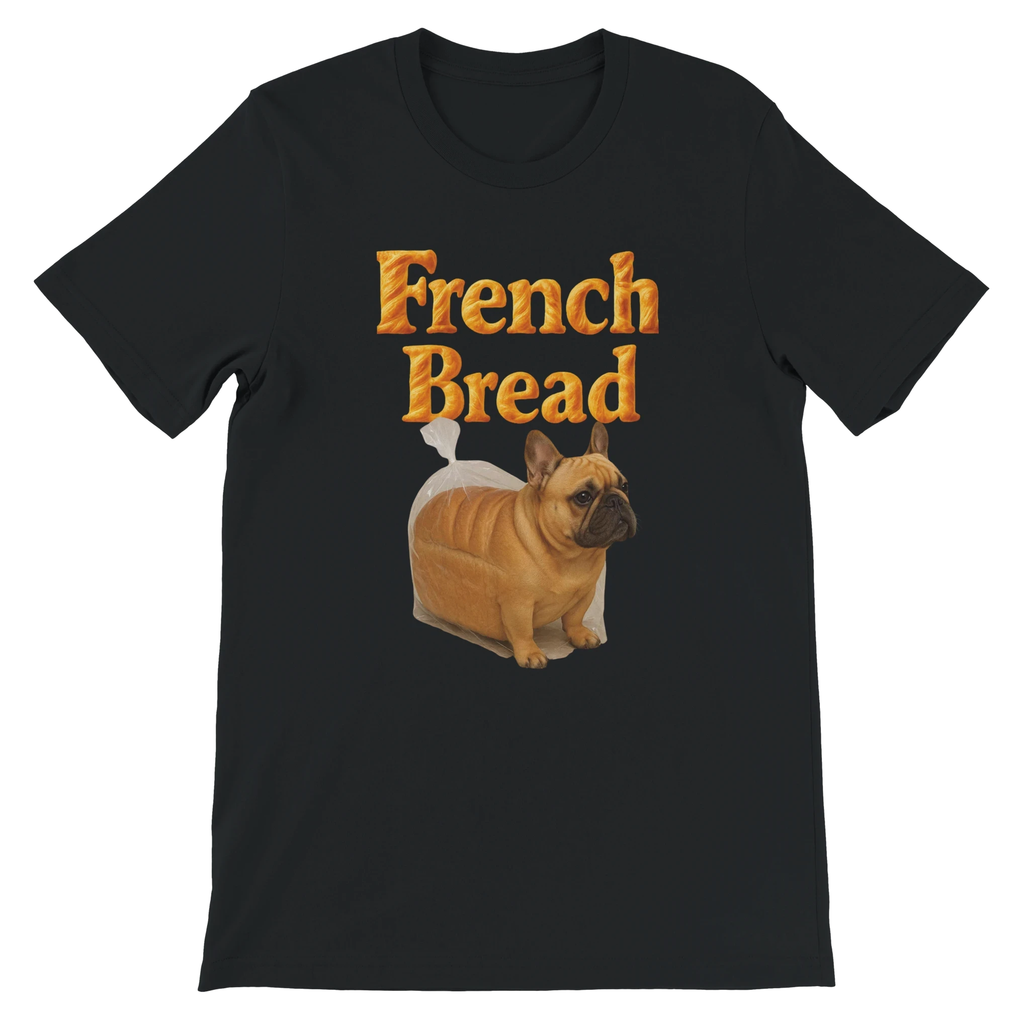 Funny French Bread Bulldog T-Shirt
