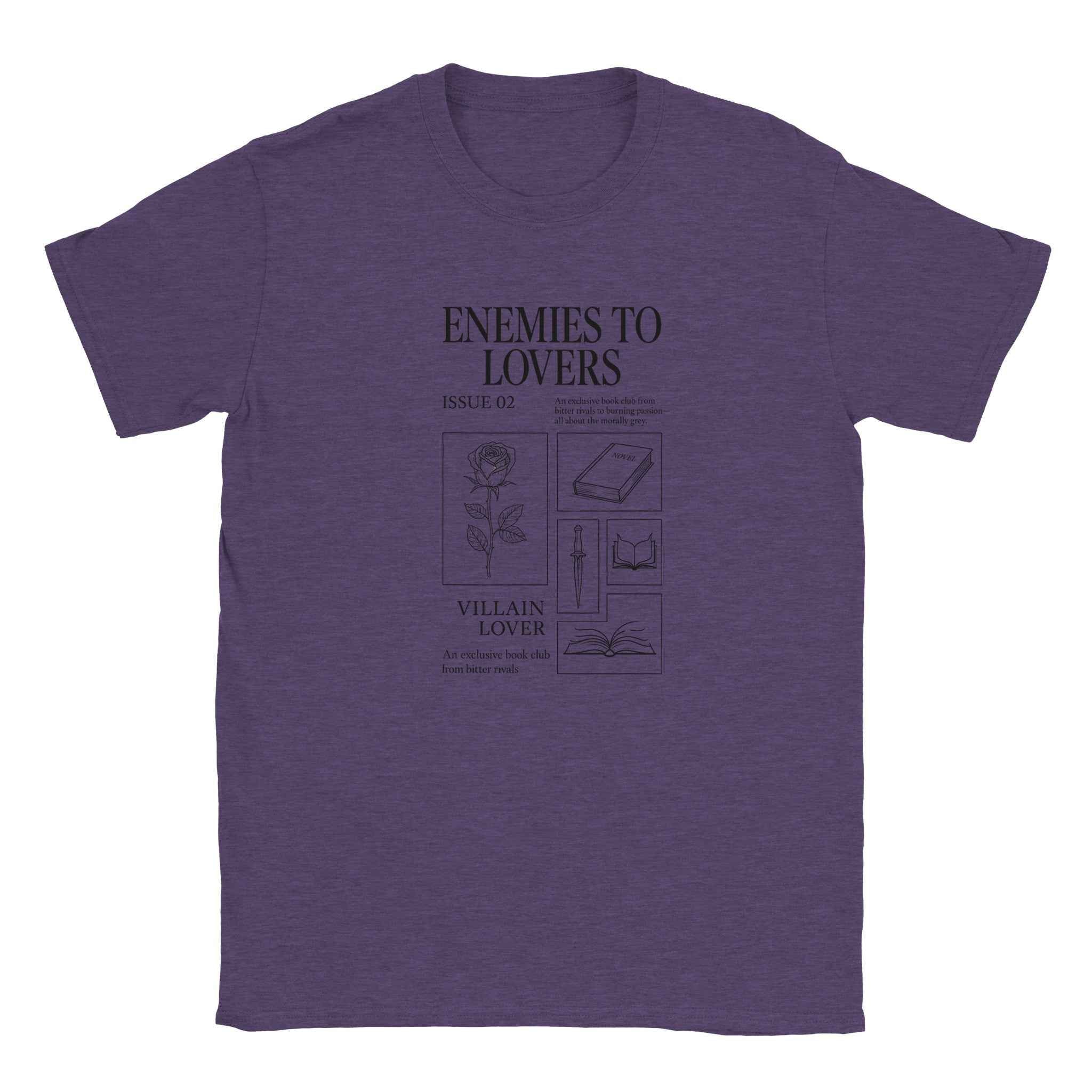 Enemies to Lovers T-Shirt – Bookish Romance Aesthetic Tee for Villain Lovers