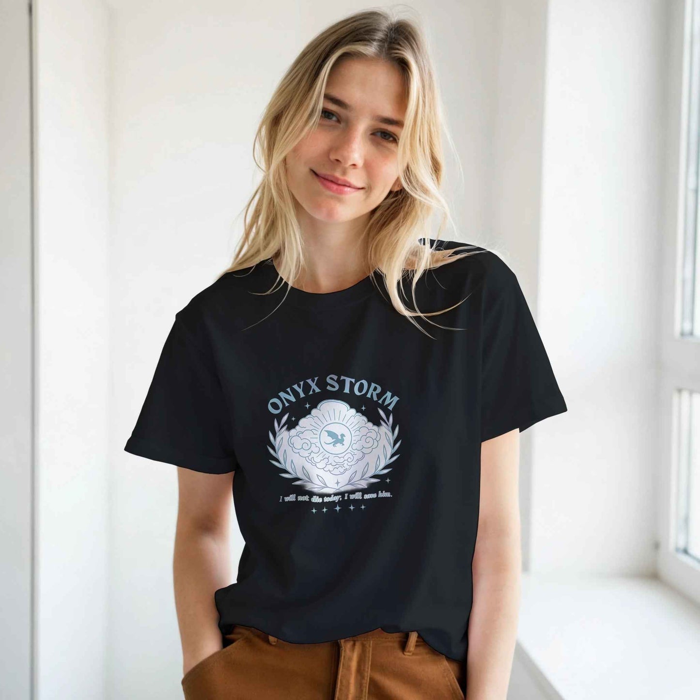 "Onyx Storm" Bookish T-Shirt – Mythical Dragon Reader Design