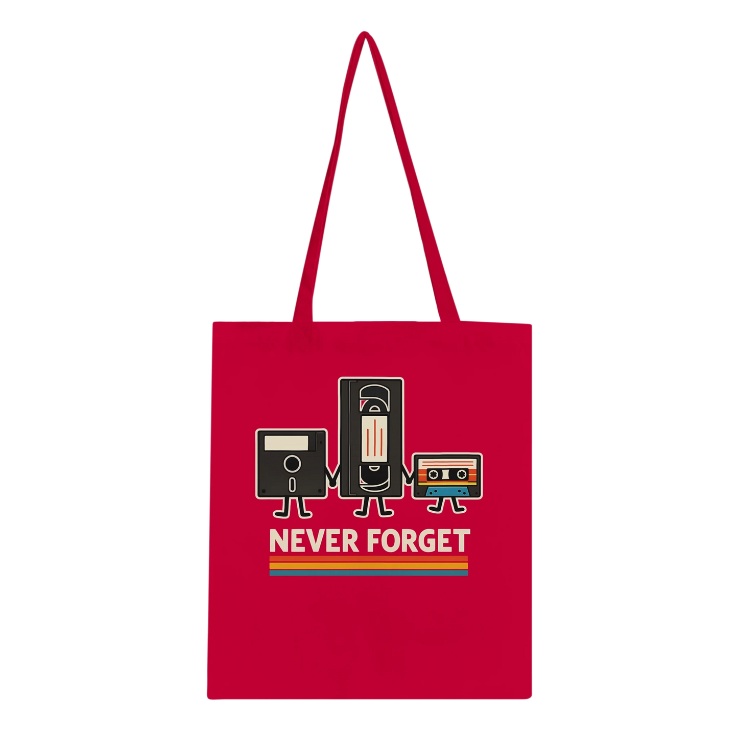 Retro Tech Squad Never Forget Tote Bag