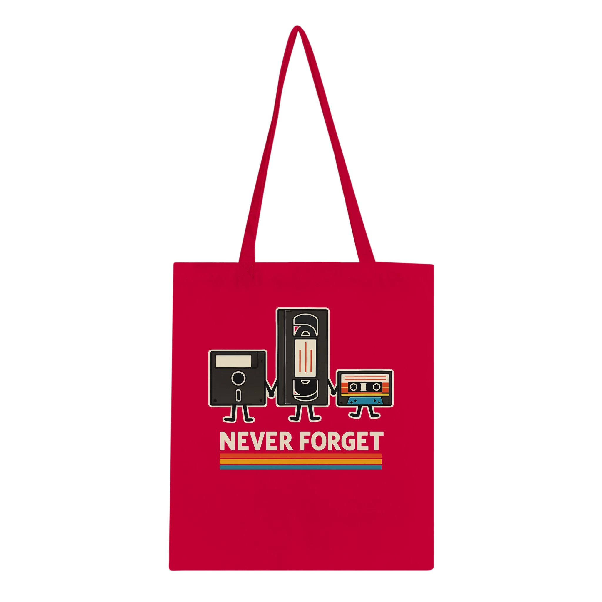Retro Tech Squad Never Forget Tote Bag