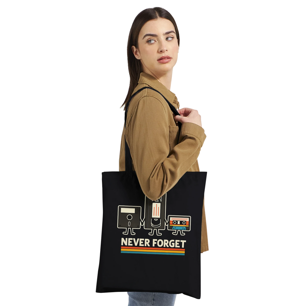 Retro Tech Squad Never Forget Tote Bag