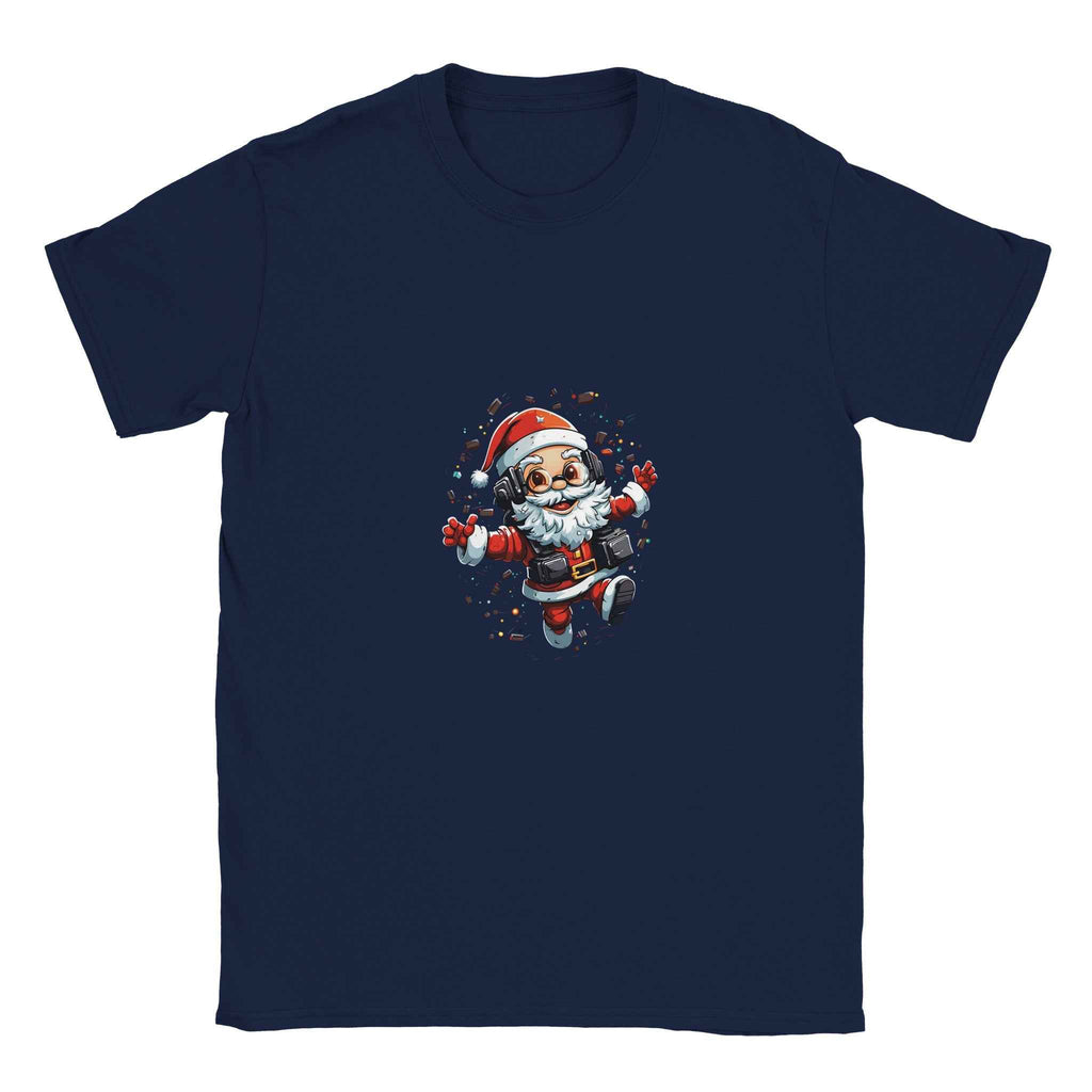Gamer Santa Christmas T-Shirt – Festive Holiday Graphic Tee for Gamers & Tech Lovers
