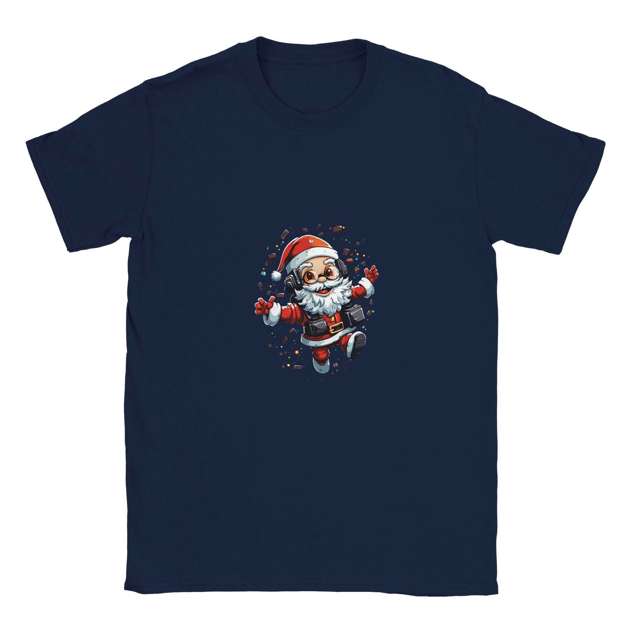 Gamer Santa Christmas T-Shirt – Festive Holiday Graphic Tee for Gamers & Tech Lovers