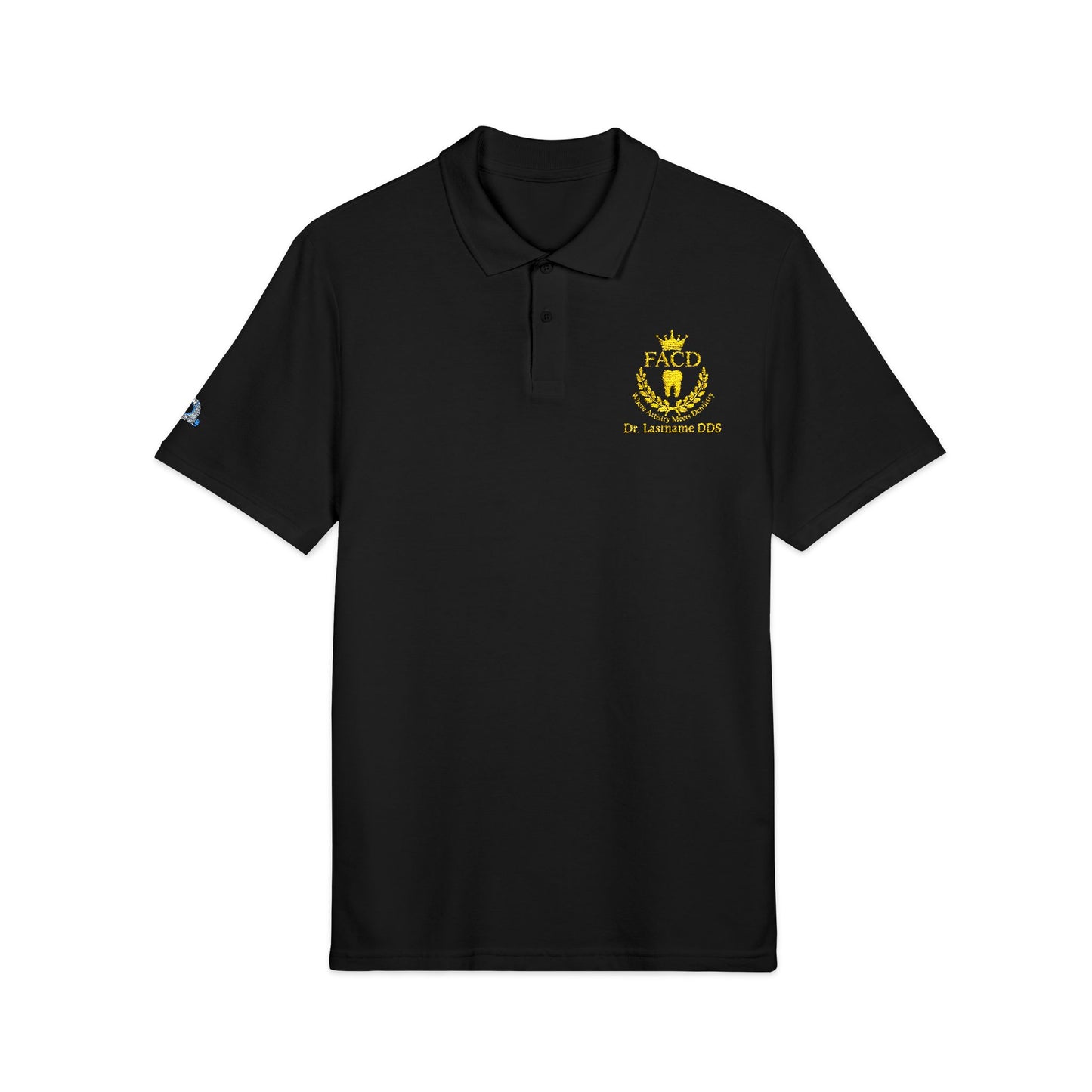 'Where Artistry Meets Dentistry' Embroidered Polo — Personalized Name