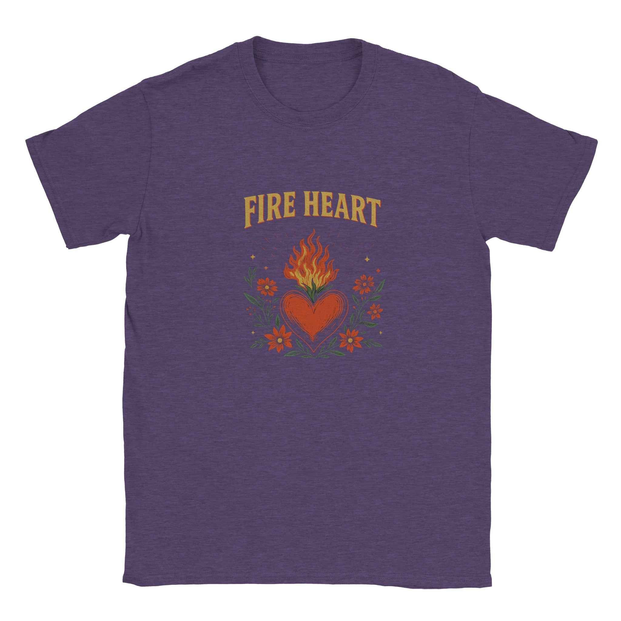 Fire Heart T-Shirt – Fantasy Romance Bookish Tee Inspired by TOG