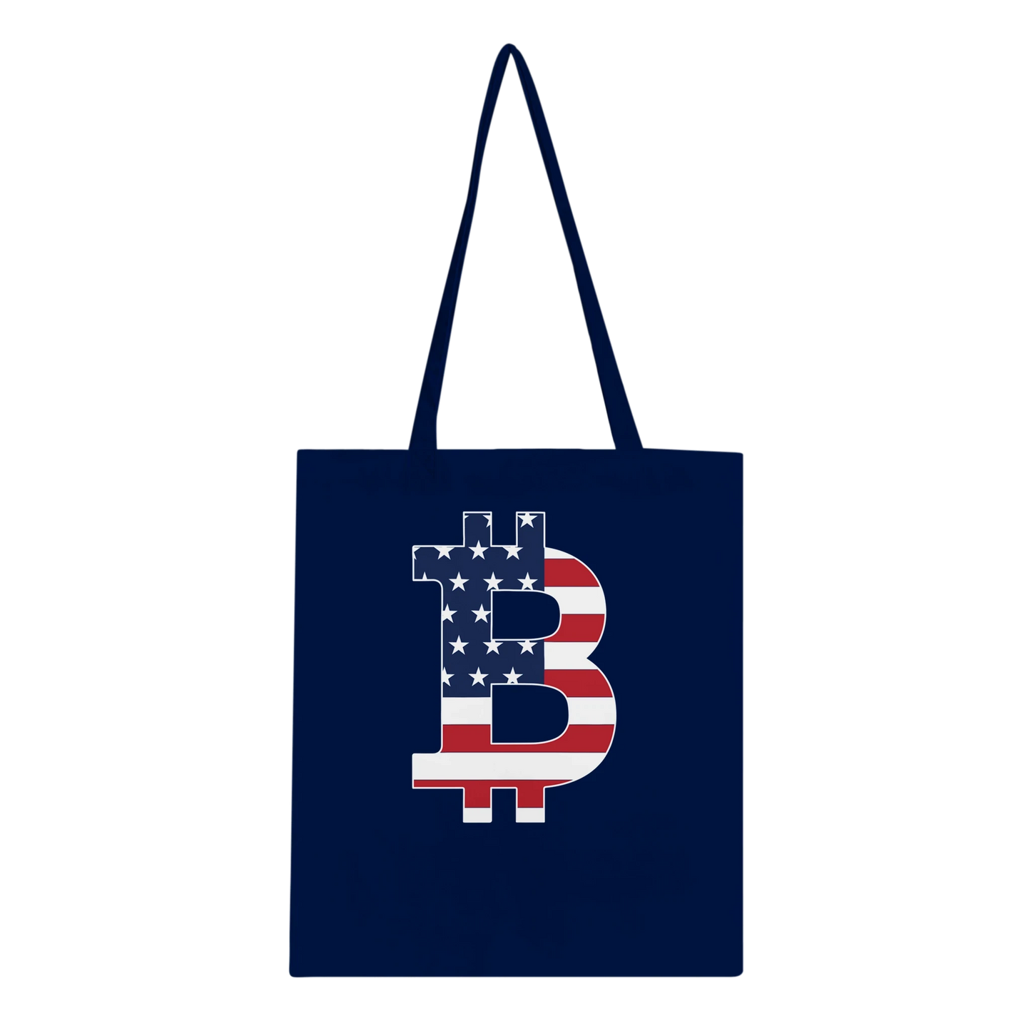 American Flag Bitcoin Tote Bag
