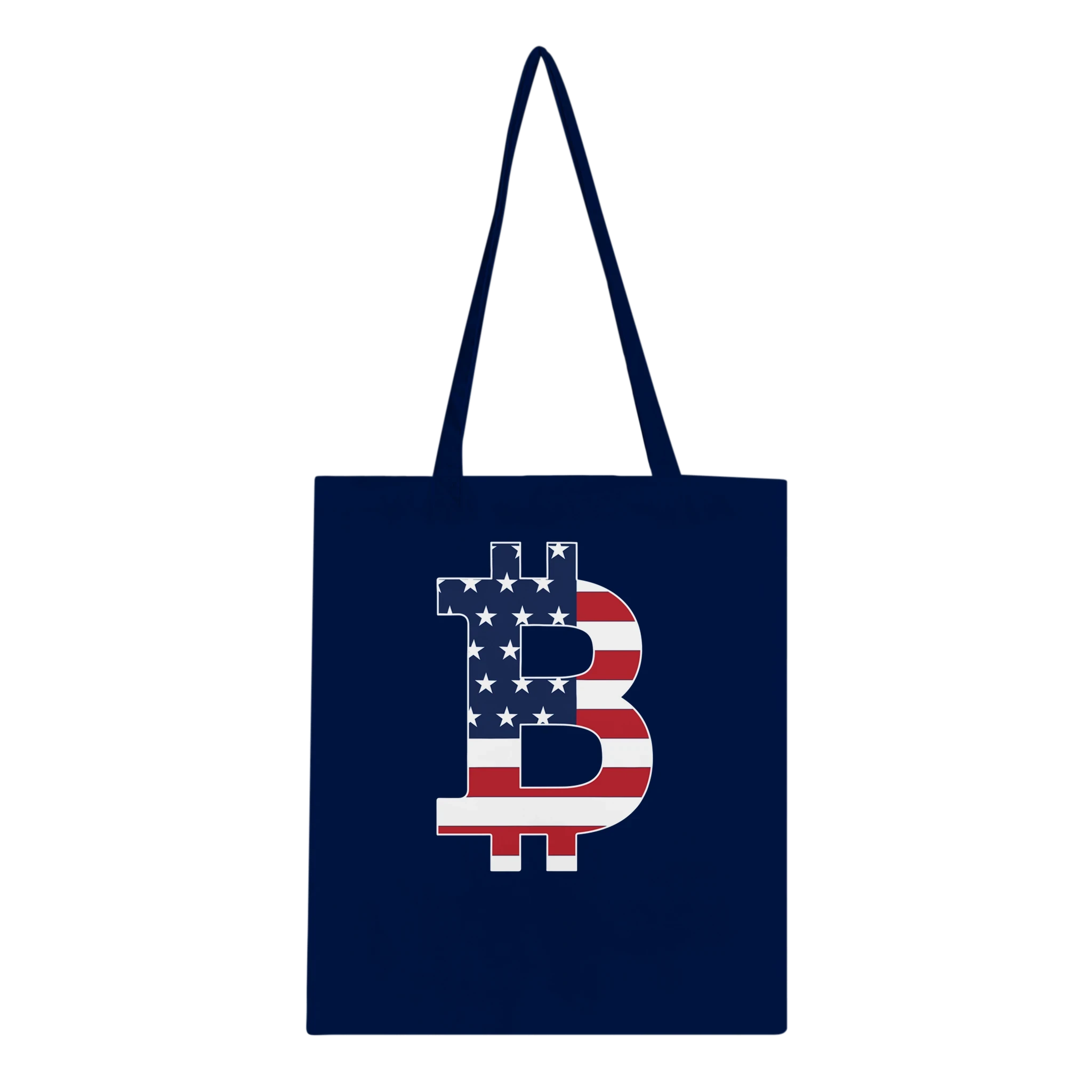 American Flag Bitcoin Tote Bag