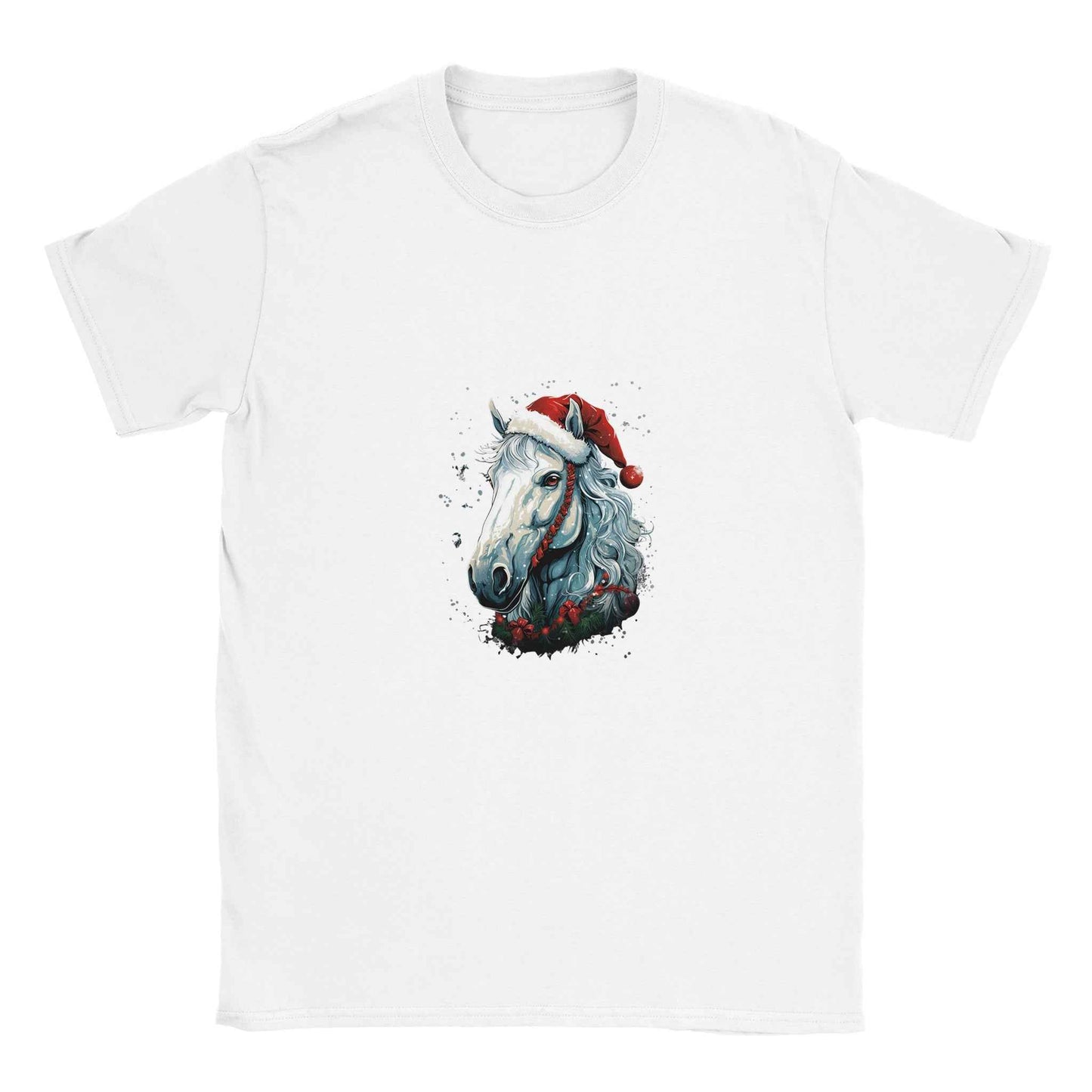 Winter Stallion Holiday Tee – Festive Horse Christmas Graphic Shirt