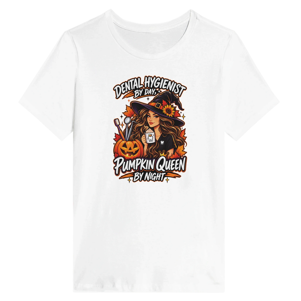 Pumpkin Queen Dental Hygienist Halloween Women's Shirt