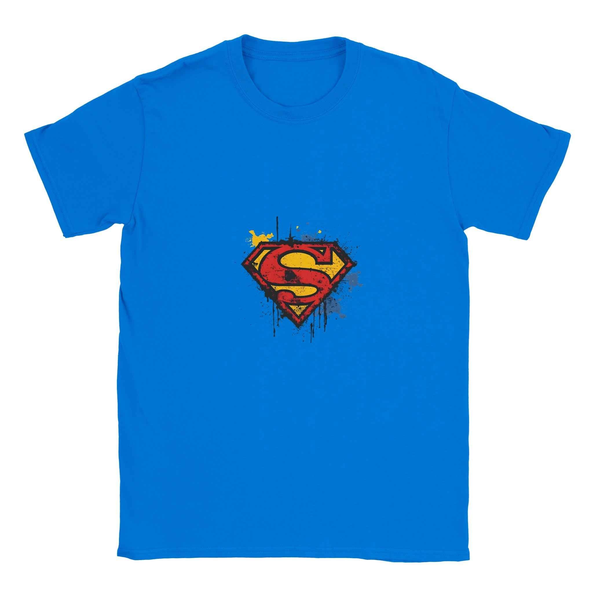 Distressed Superman S-Shield T-Shirt – Heroic Comic-Inspired Graphic Tee for Men & Women