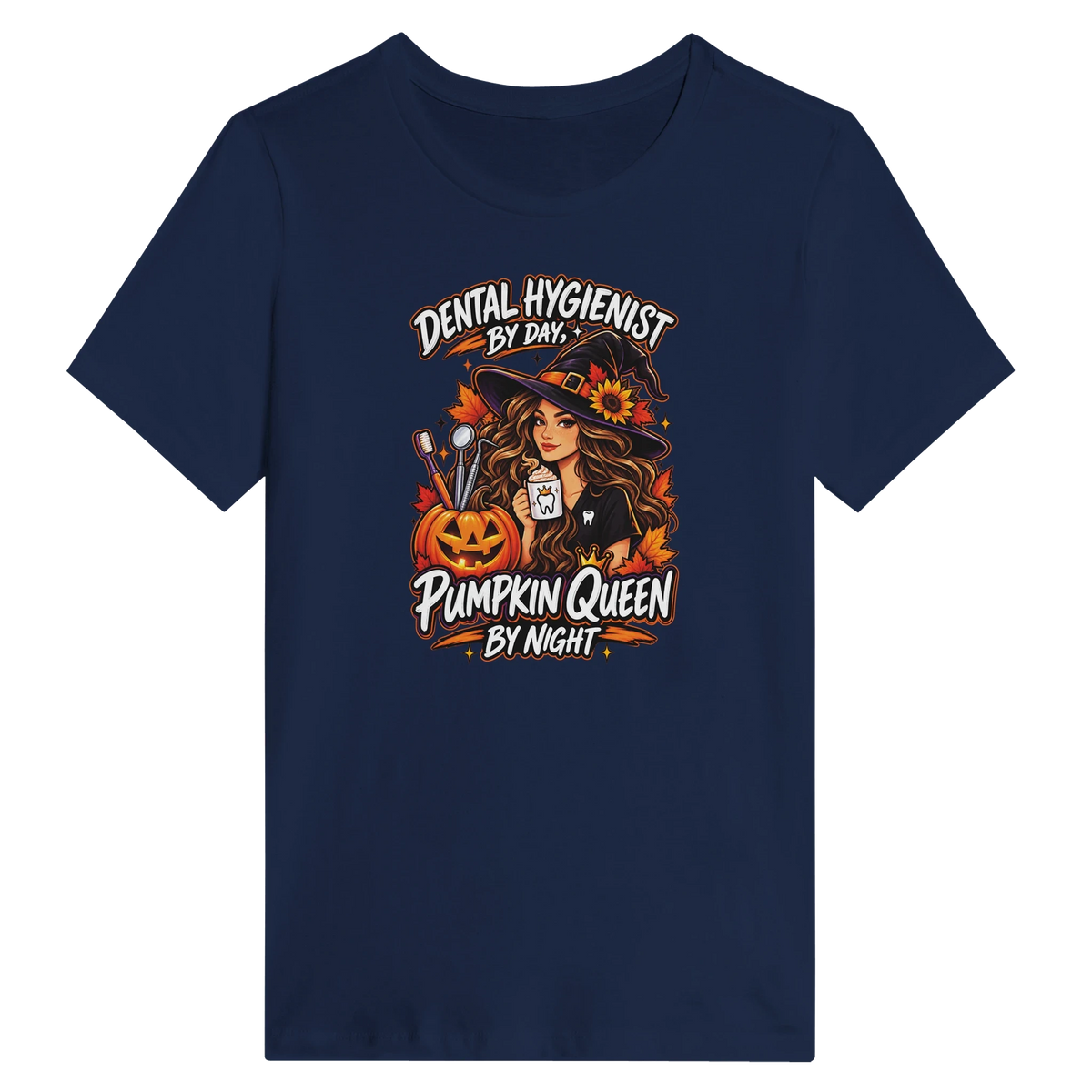 Pumpkin Queen Dental Hygienist Halloween Women's Shirt