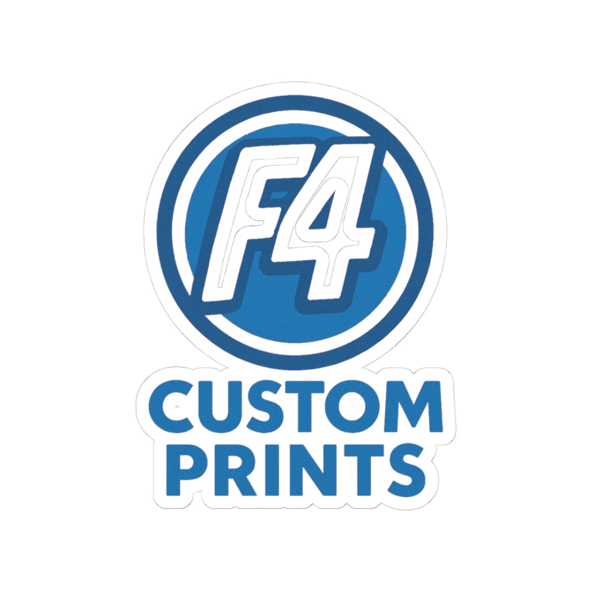 Custom Kiss Cut Vinyl Sticker | Logo Stickers by F4 Custom Prints