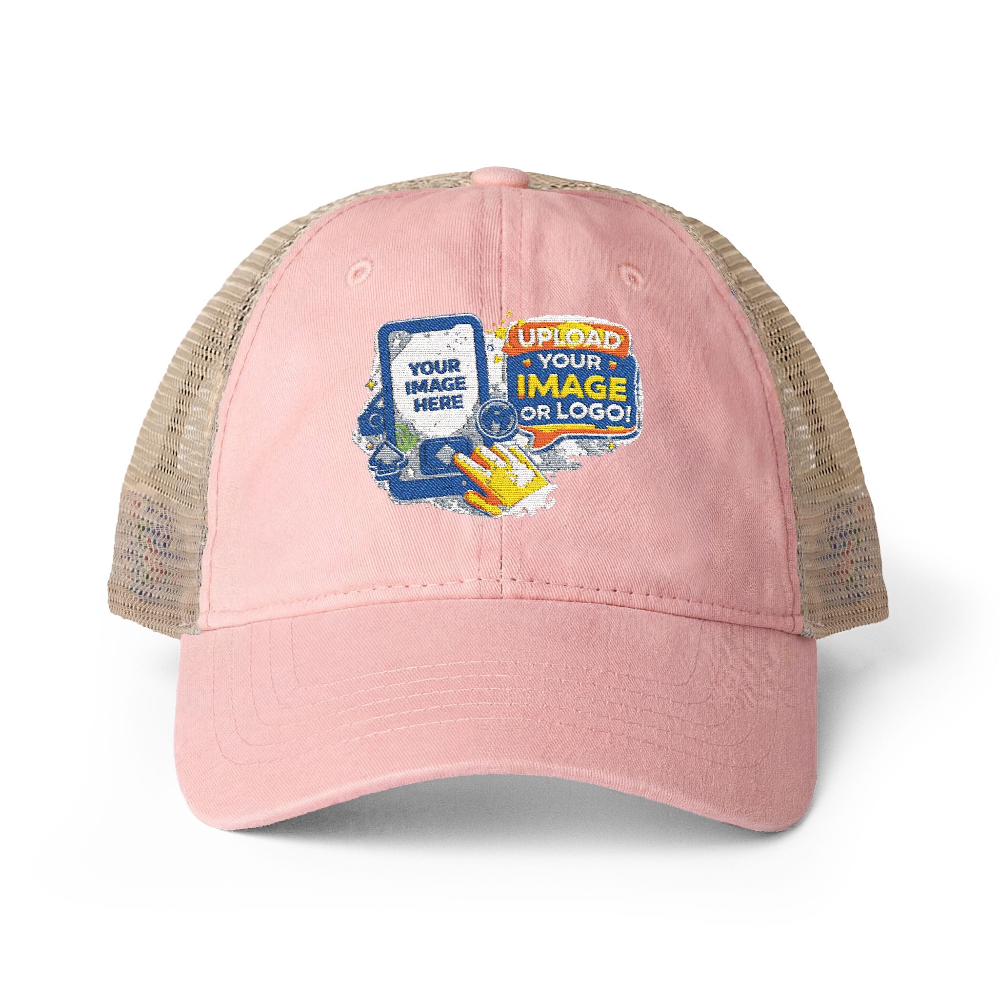 Custom Logo Embroidered Womens Mesh Hat | Ponytail Fit