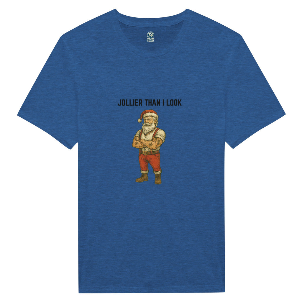 Tattooed Santa T-Shirt – Edgy Holiday Graphic Tee - F4 Custom Prints