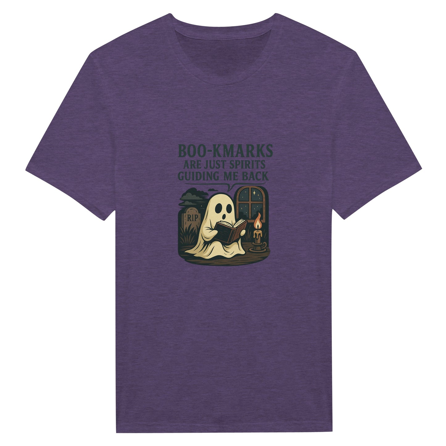 Boo-Kmarks T-Shirt – Spooky Book Lover Halloween Tee - F4 Custom Prints