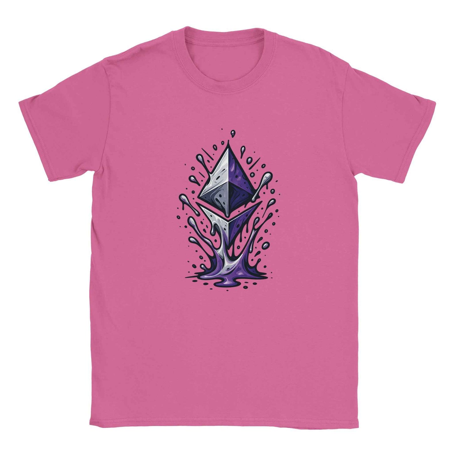 Ethereum T-Shirt – Vibrant Crypto Splash Design