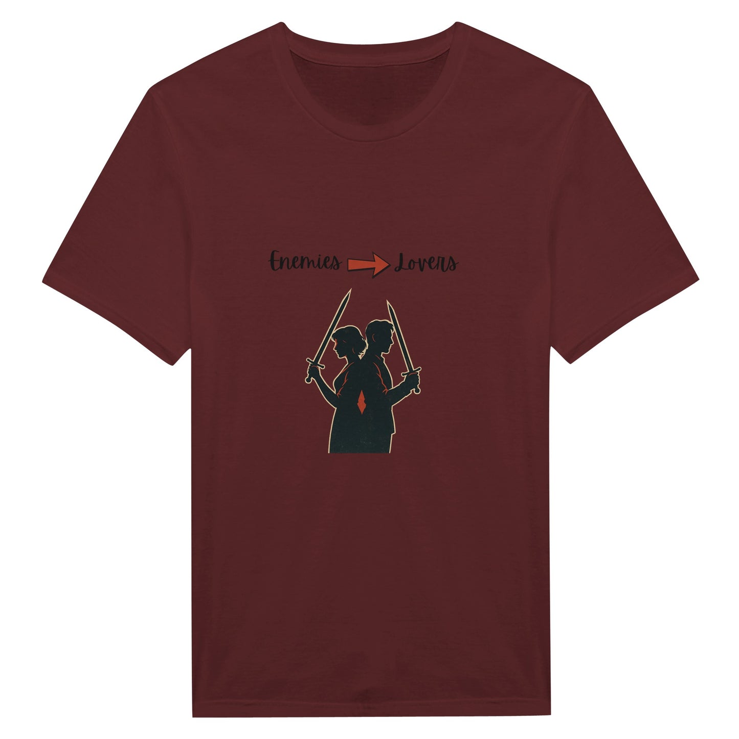 Enemies to Lovers Shirt – Warrior Couple Retro Grunge Tee - F4 Custom Prints