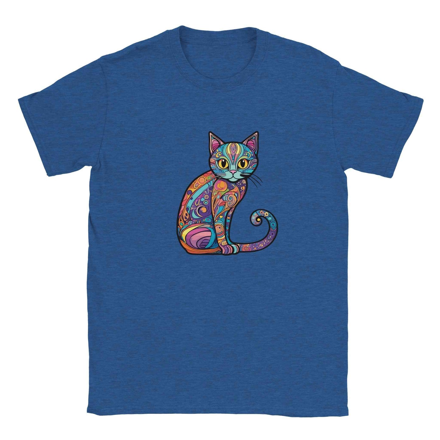 Zen Doodle Cat Tee – Psychedelic Feline Art for Boho Souls & Cat Lovers