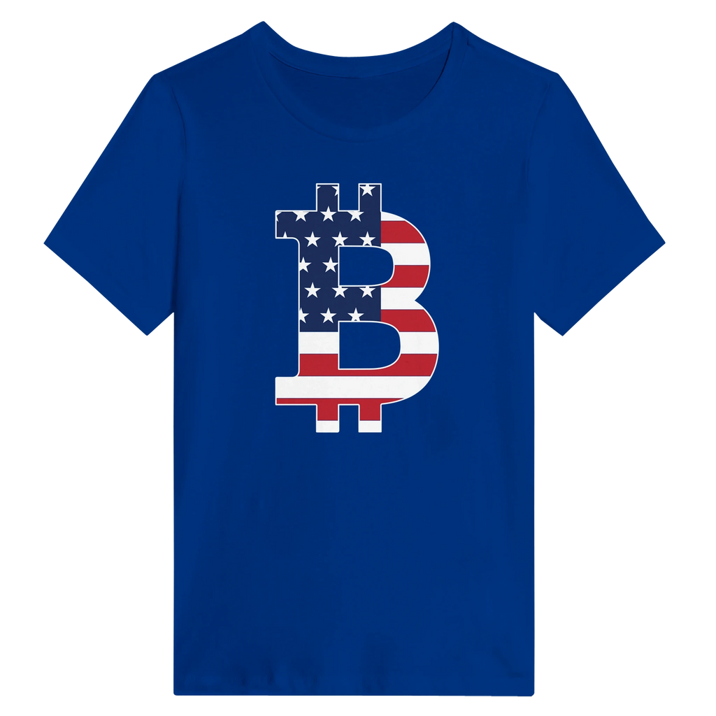 American Flag Bitcoin Women's Shirt