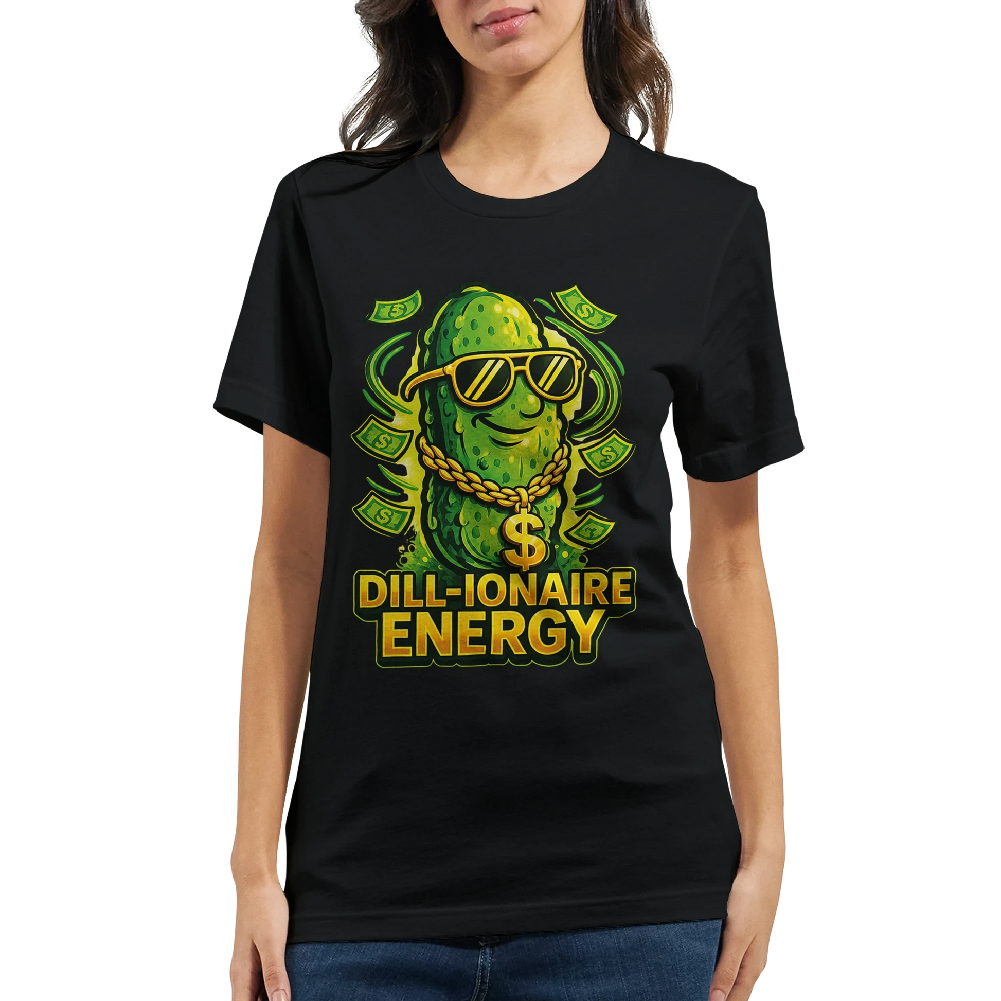 Dill-ionaire Energy Pickle T-Shirt