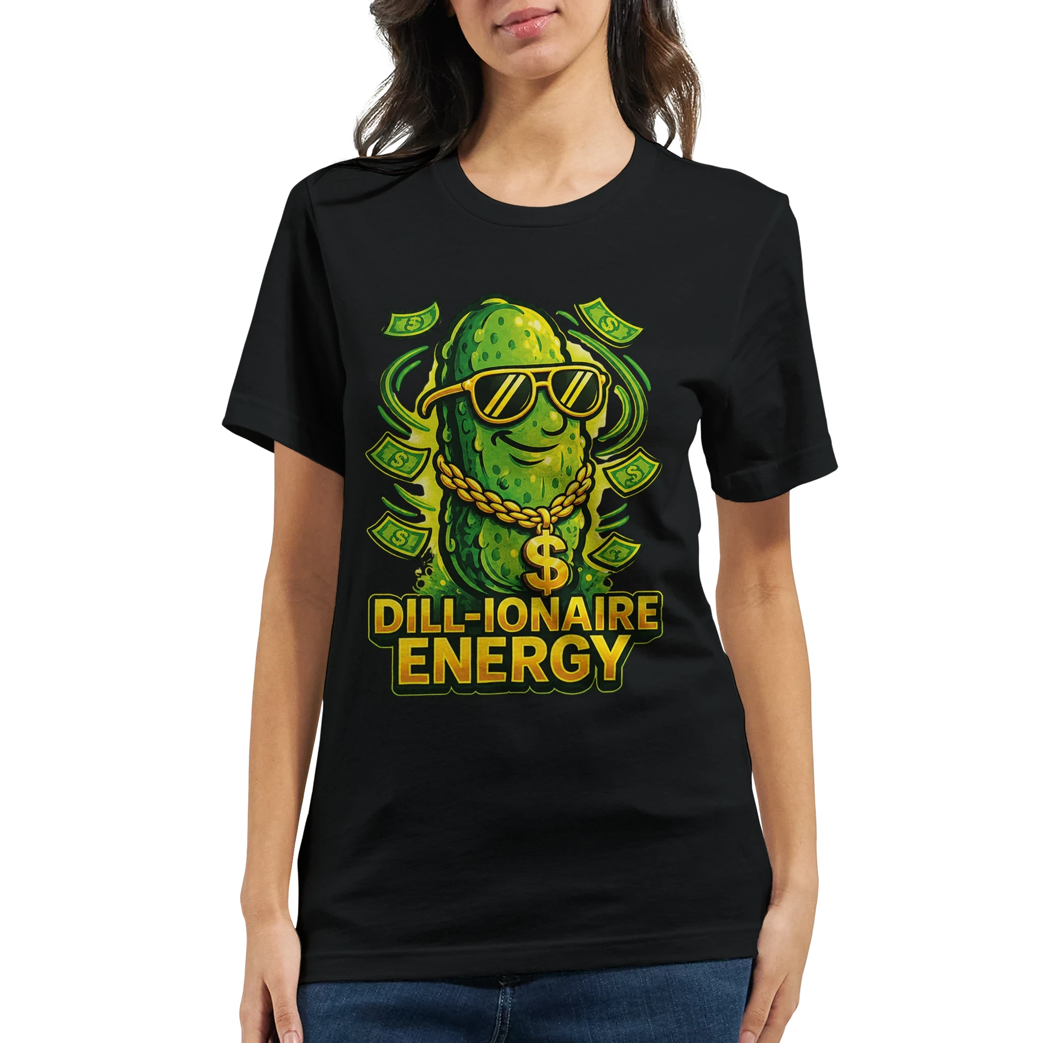 Dill-ionaire Energy Pickle T-Shirt